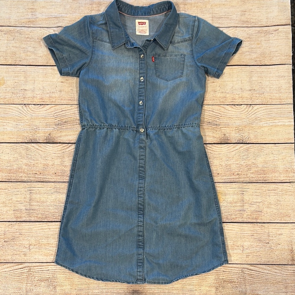 Levi's Classic Blue Button-Up Dress
